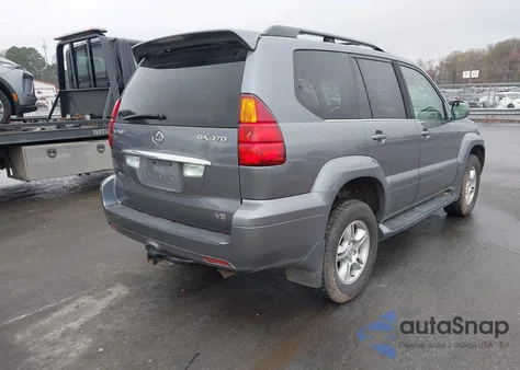 2004 Lexus Gx 470 z USA, uszkodzony, nr VIN JTJBT20X040029736